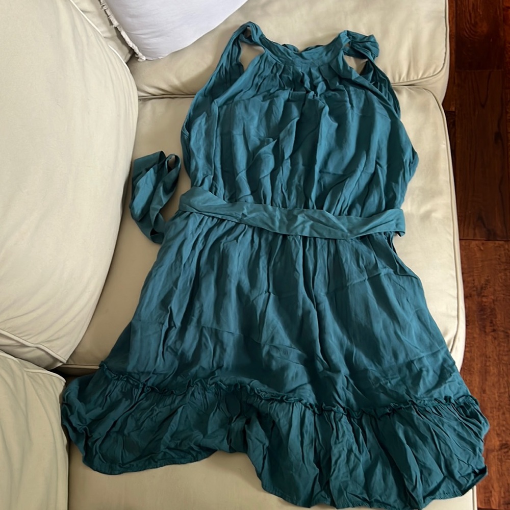 BTFBM green halter top dress size XL